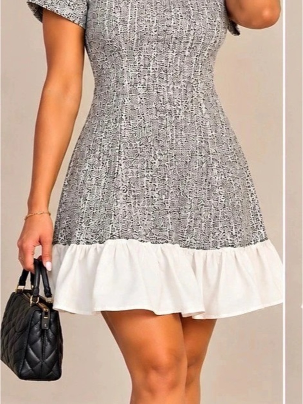 SHEIN Mini Dress in Black & White Size Small NWT